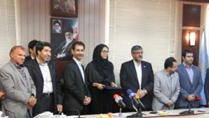 مراسم تقدیر از اکرم خدابنده لو
