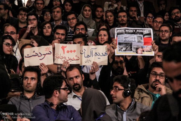 حاشیه وزیر امور خارجه آلمان در دانشگاه تهران