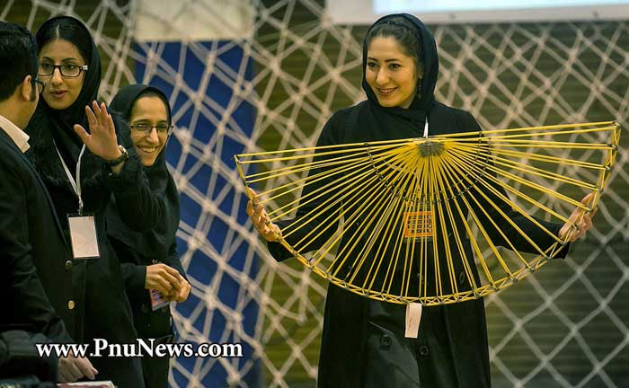 جشنواره سازه های ماکارونی پیام نور کرمانشاه