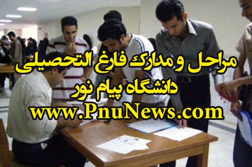 مدارک فارغ التحصیلی دانشگاه پیام نور